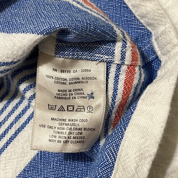 Maeve Anthropologie blue/orange sailor top - Picture 8 of 8